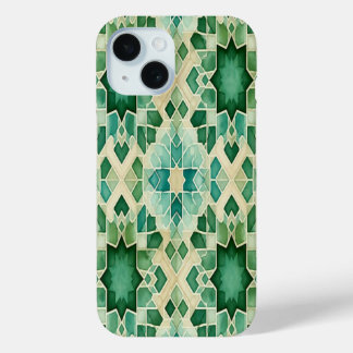 Algerian Zellige Green and Turquoise Phone Case