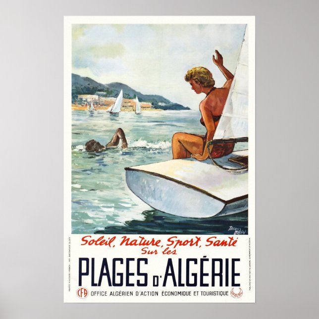 Algérie, Soleil, Nature, Sport, Travel Poster (Front)