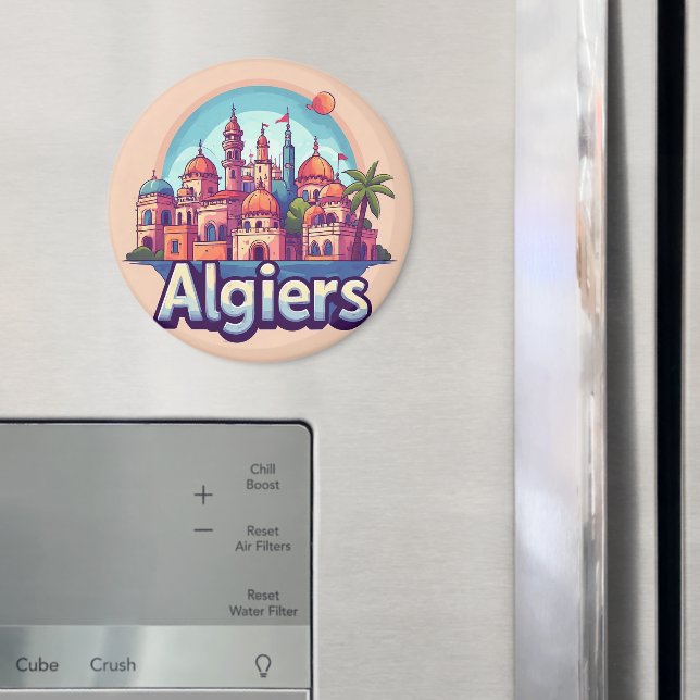 Algiers Cityscape With Historic Domes Magnet (In Situ (Fridge))