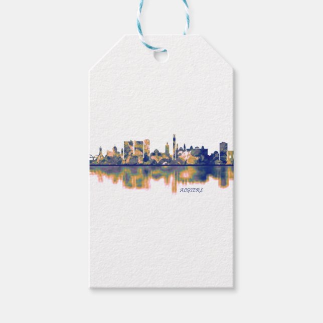 Algiers Skyline Gift Tags (Front)