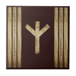 Algiz Brown Grunge Ceramic Tile