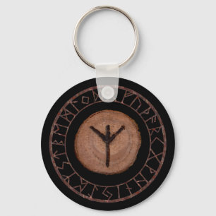 Algiz - Elder Futhark rune Key Ring