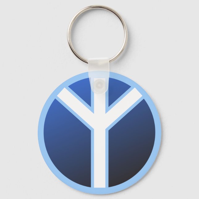 Algiz Rune Key Ring (Front)