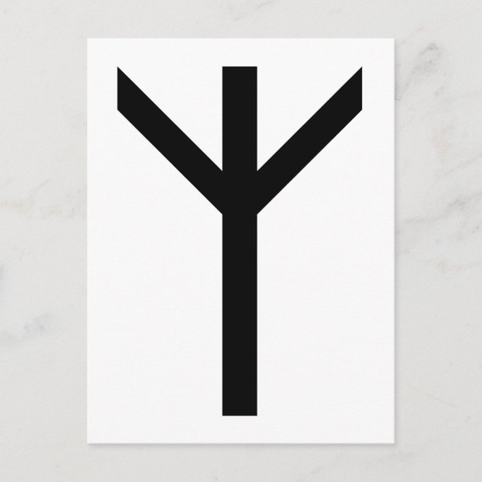 ALGIZ RUNE POSTCARD | Zazzle.co.uk