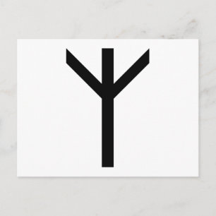 ALGIZ RUNE POSTCARD