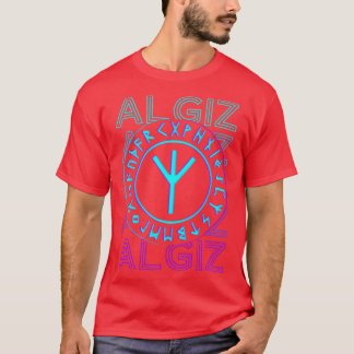 Algiz Rune Viking Retro Algiz Gift T-Shirt