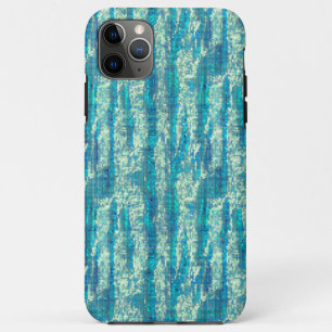 Algodão semi pixelado num mix de ciano e turquesa iPhone 11 pro max case