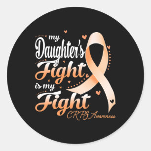 Algodystrophy My Daughter's Fight Is My Fight CRPS Classic Round Sticker