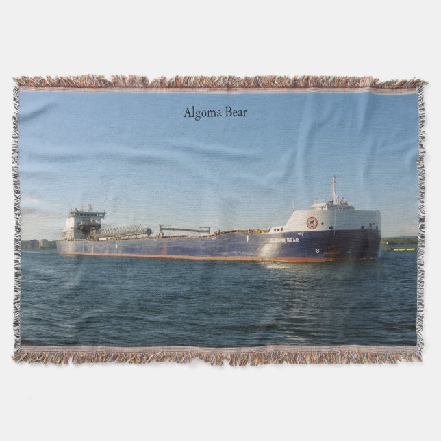 Algoma Bear throw blanket (Front)