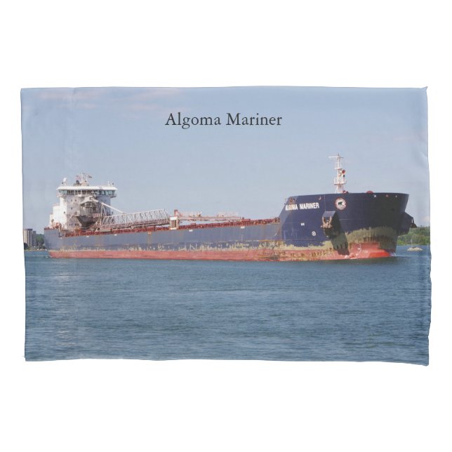 Algoma Mariner pillow case (Front)