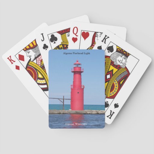 Image of Algoma Pierhead Light playing cards