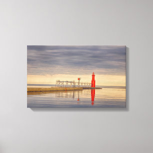Algoma Wisconsin Lighthouse Canvas Print