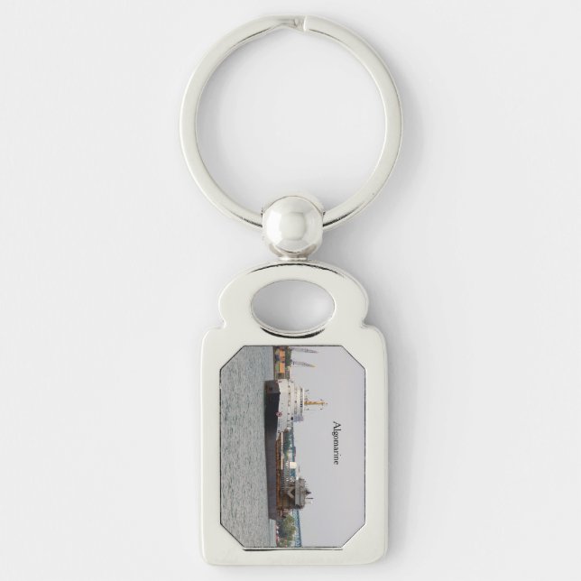 Algomarine metal key chain (Front)