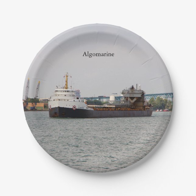 Algomarine paper plate (Front)