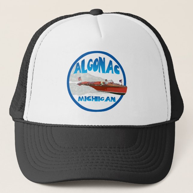 Algonac Michigan Trucker Hat (Front)