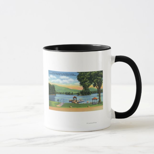 Algonquin Bay View of Buck Mt and Pilot Knob Mug (Right)
