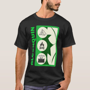 Algonquin Camping And Hiking Poster T-Shirt