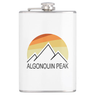 Algonquin Peak Retro Hip Flask