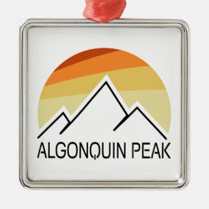Algonquin Peak Retro Metal Tree Decoration