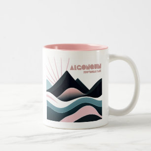 Algonquin Provincial Park Colored Hills Two-Tone Coffee Mug
