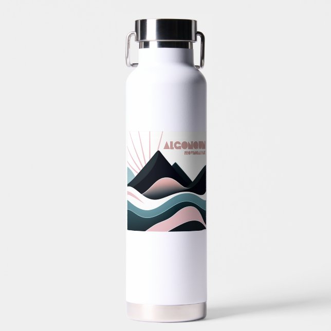 Algonquin Provincial Park Coloured Hills Water Bottle (Front)