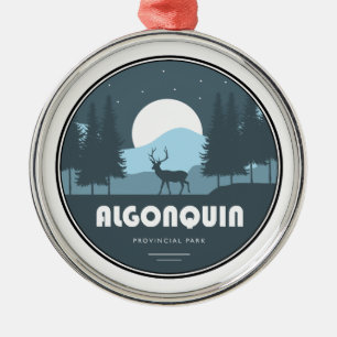 Algonquin Provincial Park Deer Metal Tree Decoration