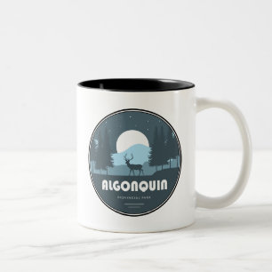 Algonquin Provincial Park Deer Two-Tone Coffee Mug