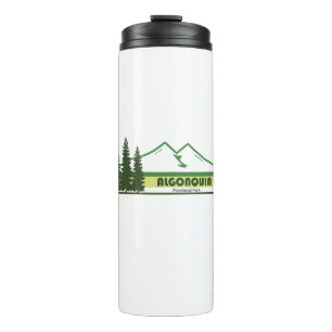 Algonquin Provincial Park Green Stripes Thermal Tumbler