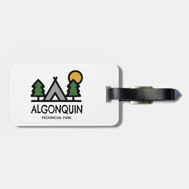 Algonquin Provincial Park Luggage Tag (Back Horizontal)