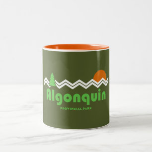 Algonquin Provincial Park Retro Two-Tone Coffee Mug