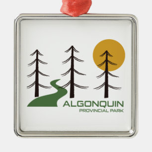 Algonquin Provincial Park Trail Metal Tree Decoration