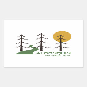 Algonquin Provincial Park Trail Rectangular Sticker