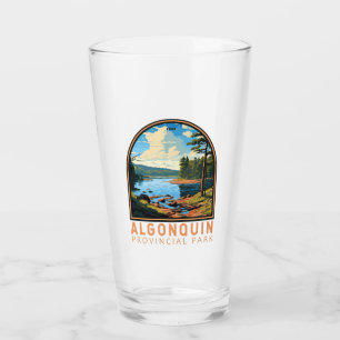 Algonquin Provincial Park Travel Art Badge Glass
