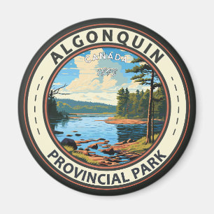Algonquin Provincial Park Travel Art Vintage Magnet