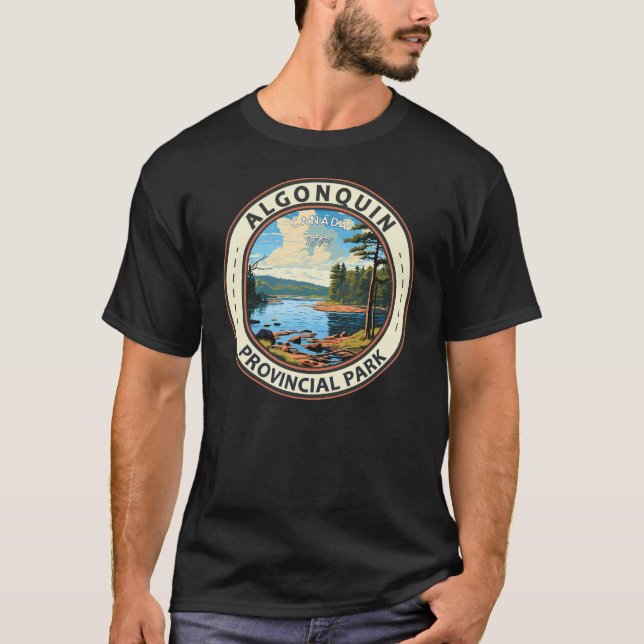 Algonquin Provincial Park Travel Art Vintage T-Shirt (Front)