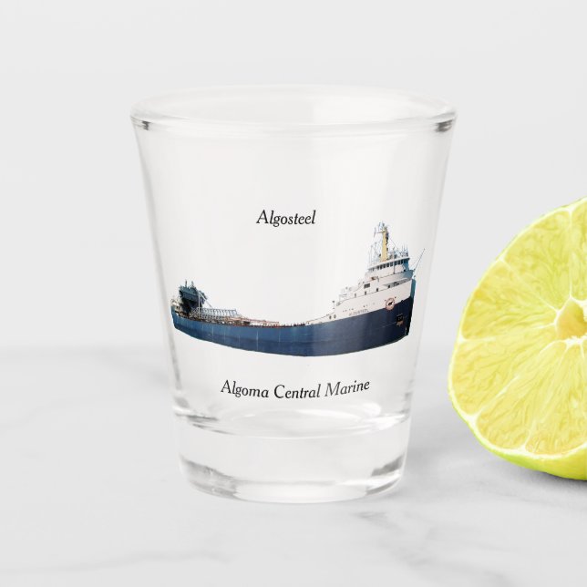 Algosteel shot glass (Front)