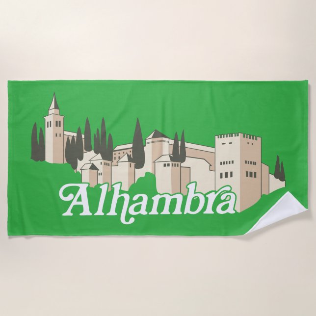 Alhambra Beach Towel (Front)