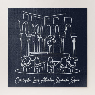 Alhambra Court of the Lions 1 Jigsaw Puzzle