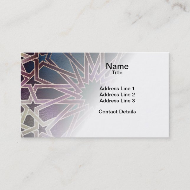 Alhambra Design Business Card (Front)
