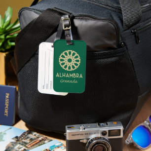 Alhambra Granada 1 Luggage Tag