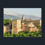 Alhambra, Granada, Andalusia, Spain Postcard<br><div class="desc">Alhambra located in Granada,  Spain,  famous landmark</div>