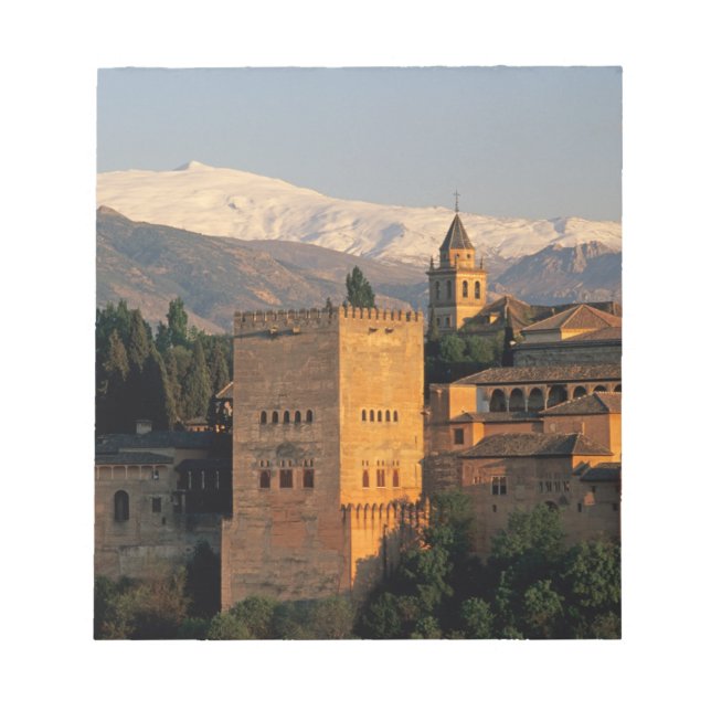 Alhambra; Granada; Andaslusia, Spain, Sierra Notepad (Front)