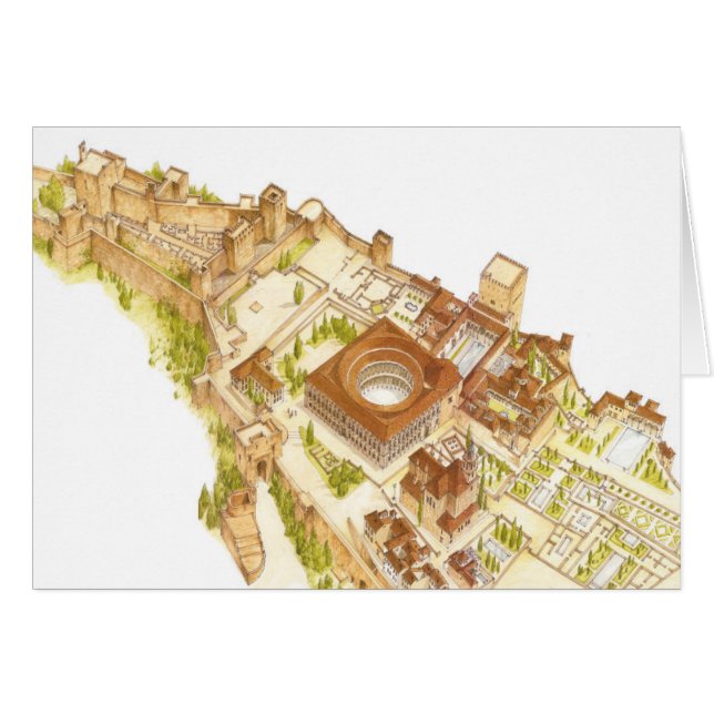 Alhambra Granada Spain. Castle and palaces (Front Horizontal)