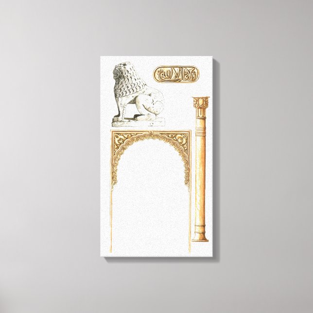 Alhambra Granada Spain. Details Canvas Print (Front)