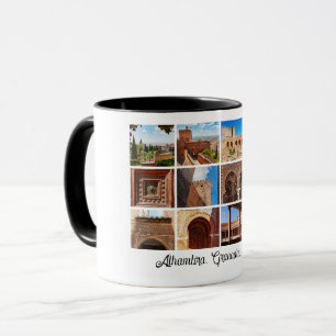 Alhambra, Granada, Spain Photo Collage Mug