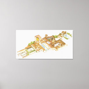 Alhambra Granada Spain. Royal palaces Canvas Print