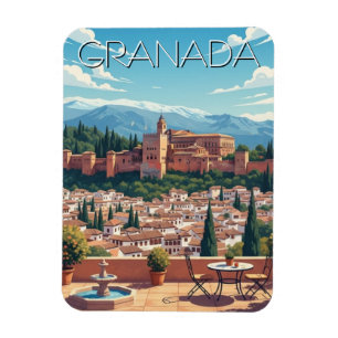 Alhambra Granada Spain Travel Magnet