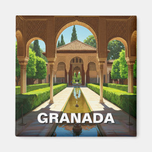 Alhambra Granada Spain Travel Magnet