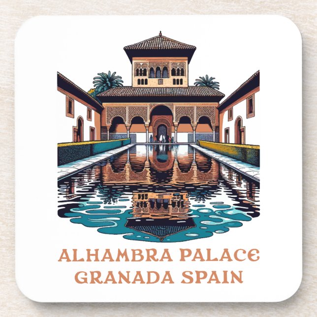 Alhambra Palace Granada Spain Coaster (Front)