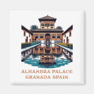 Alhambra Palace Granada Spain Magnet